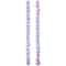 12 Pack: Pink & Blue Crackle Glass Round Beads, 8mm by Bead Landing™